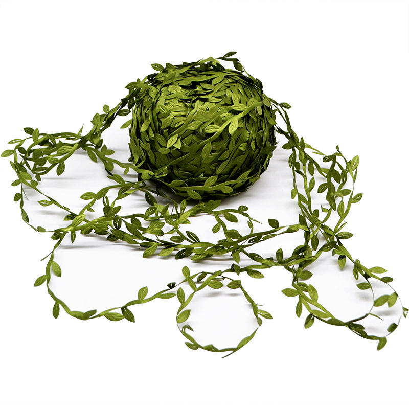Sphagnum Moss Dry - 10/20M Silk Leaf-Shaped Handmake Artificial Green