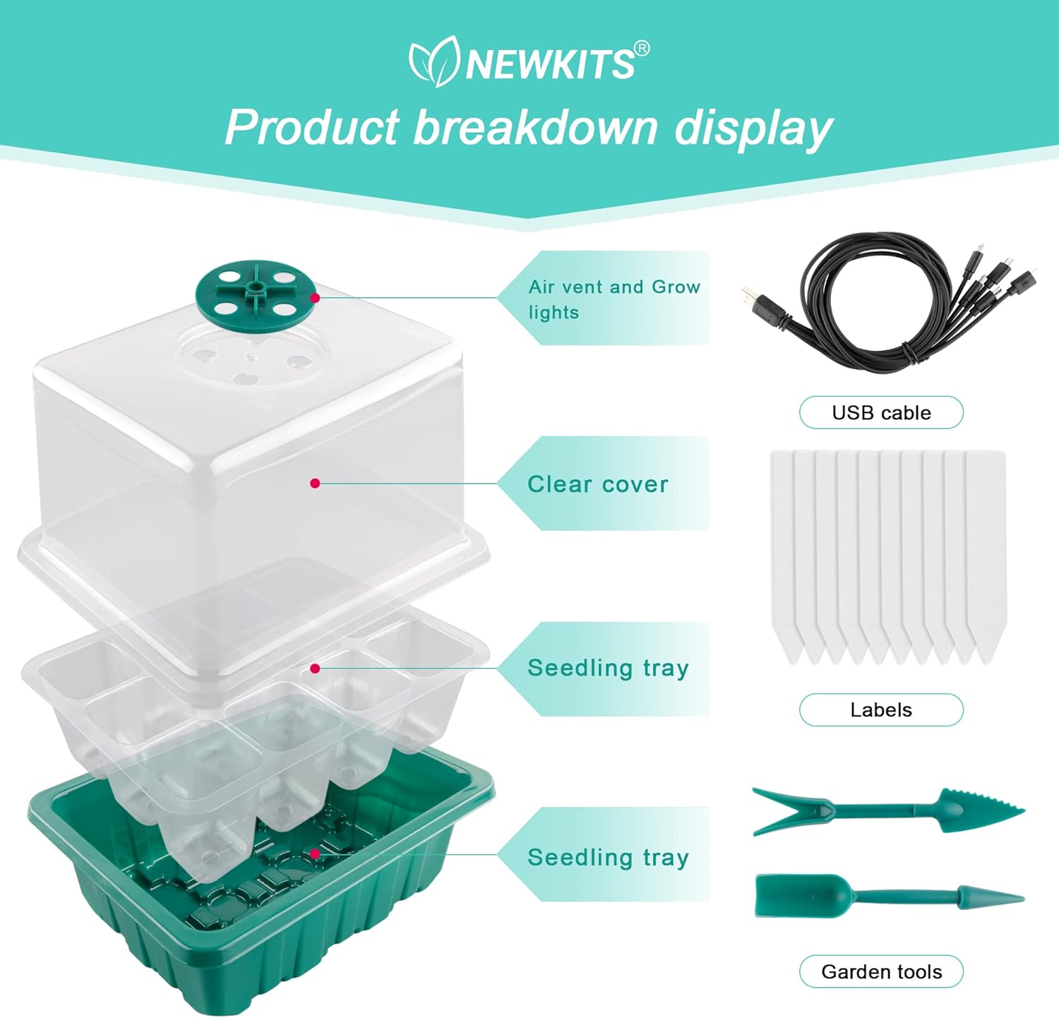Seed Starter Tray with Grow Li – Humidity Dome Kit Bewertung und Preis