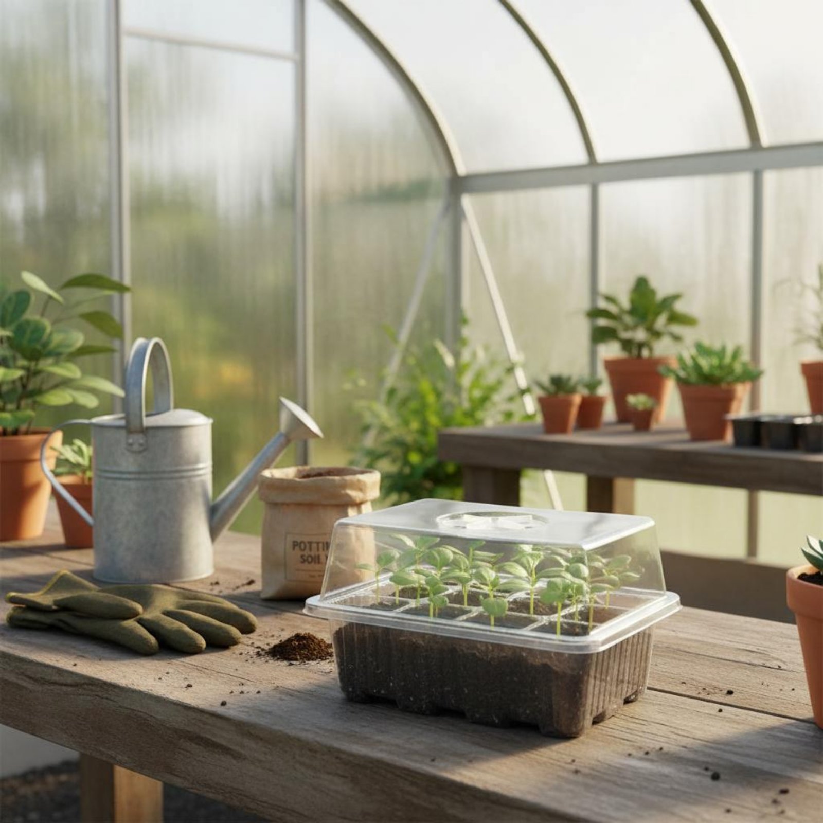 12 Compartment Germination Tra – Humidity Dome Kit Bewertung und Preis