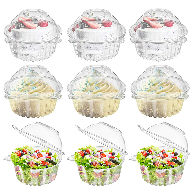 10pcs Cupcake Packaging Boxes  – Plastic Dome Clear Bewertung und Preis