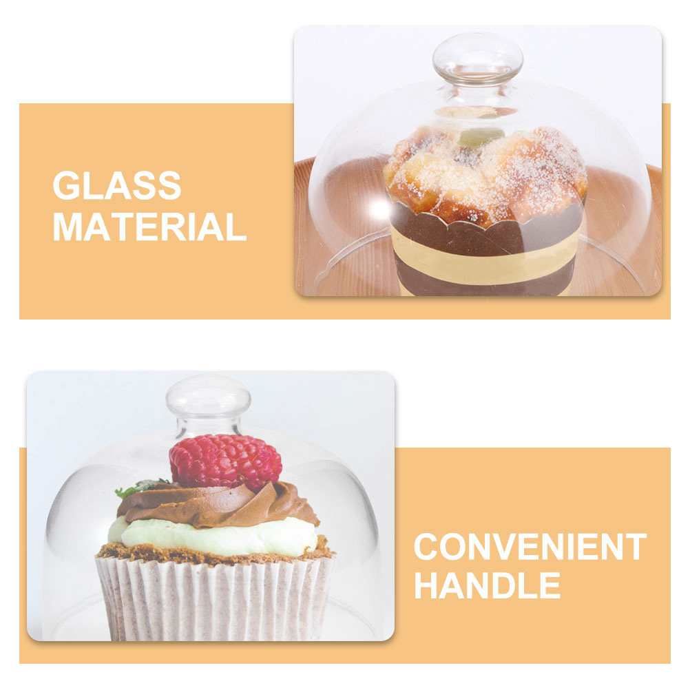 2Pcs Transparent Glass Cake Do – Plastic Dome Clear Bewertung und Preis