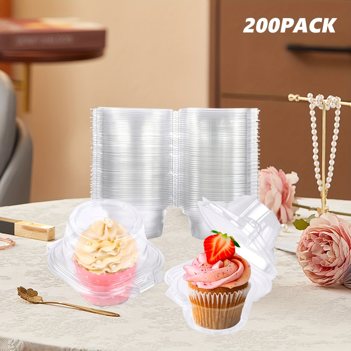 200-Piece Stackable Cupcake Co – Plastic Dome Clear Bewertung und Preis