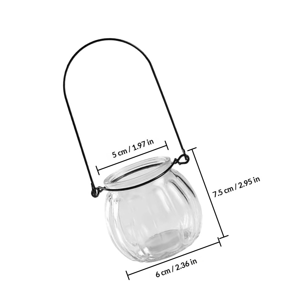 6Pcs Transparent Hanging Glass – Propagation Station Vase Bewertung und Preis
