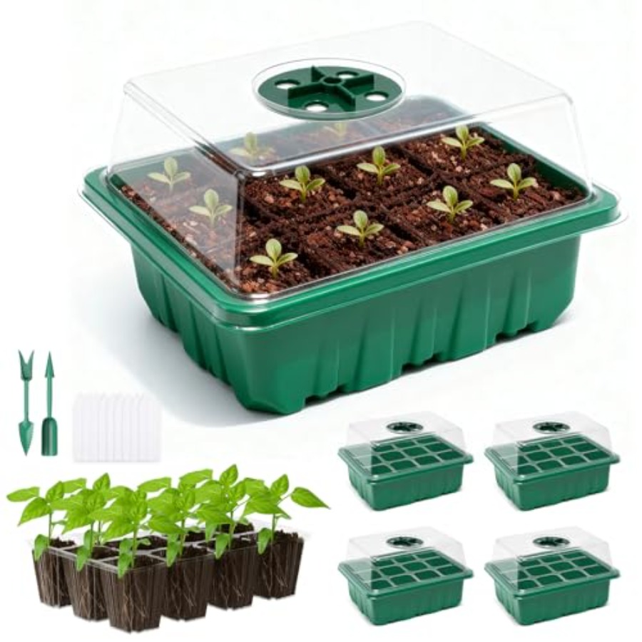5 Packs Seed Starter Tray with – Humidity Dome Kit Bewertung und Preis