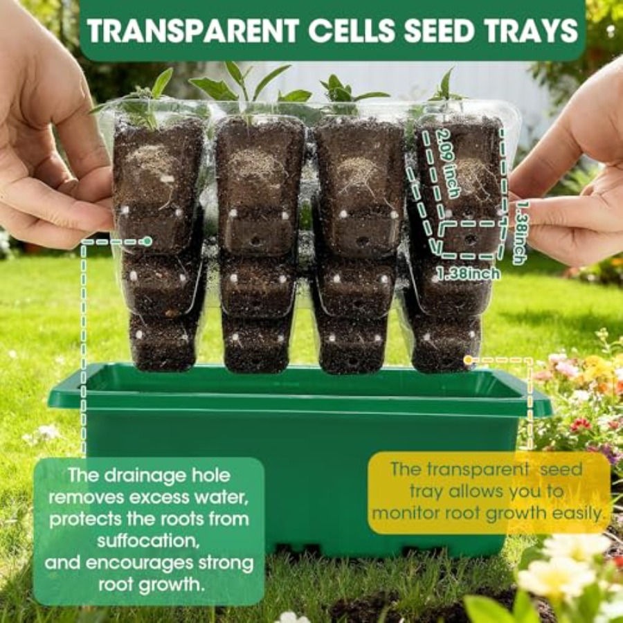 5 Packs Seed Starter Tray with – Humidity Dome Kit Bewertung und Preis