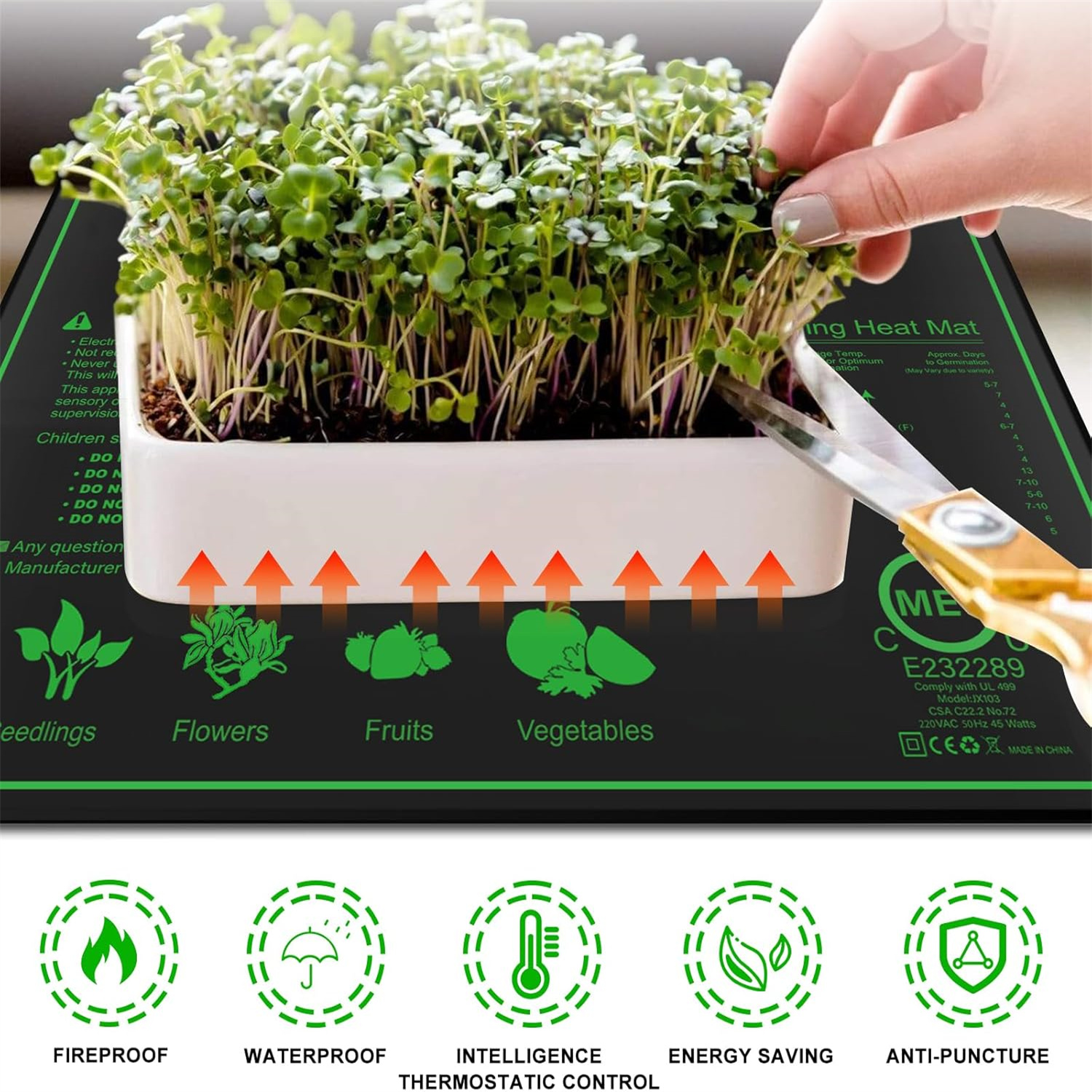 Seedling Heat Mat 10/25/50CM I – Rooting Gel Clone Bewertung und Preis